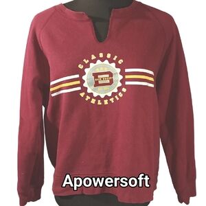 Vintage Notched-Neck Sweatshirt — B.U.M. Equipment